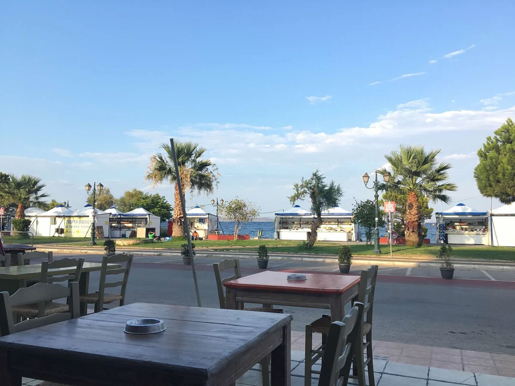 A view of the Nea Makri book fair
