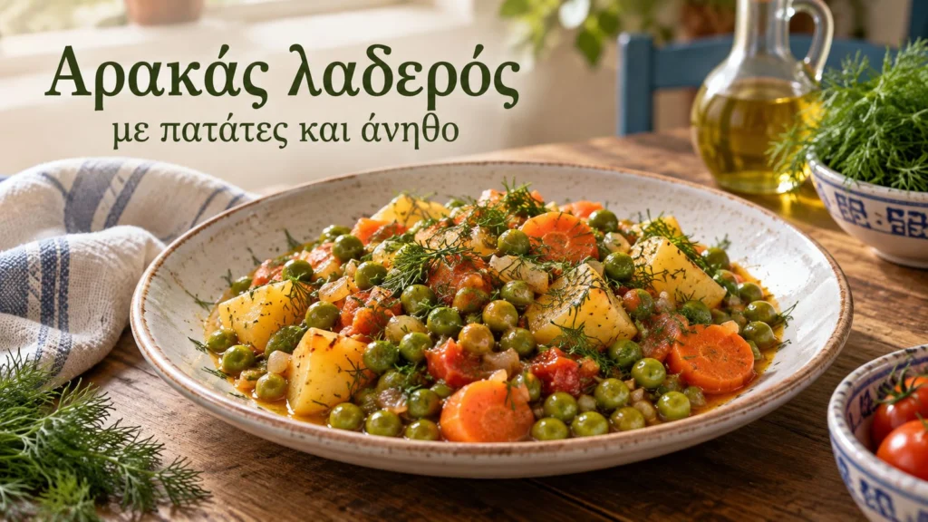 endeiktiki parousiasi araka laderou me patates karota ntomata kai anitho