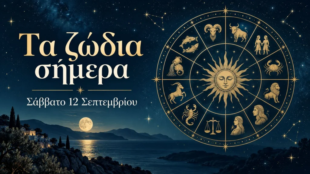 chrysos zodiakos kyklos se nychterino ourano me titlo ta zodia simera